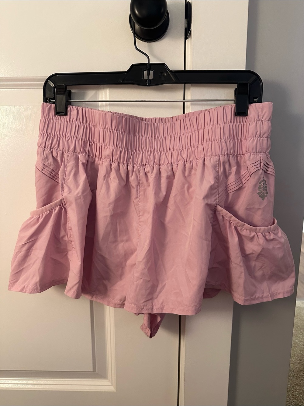 FP Movement by Free People Get Your Flirt On Pink Athletic Shorts with Pockets